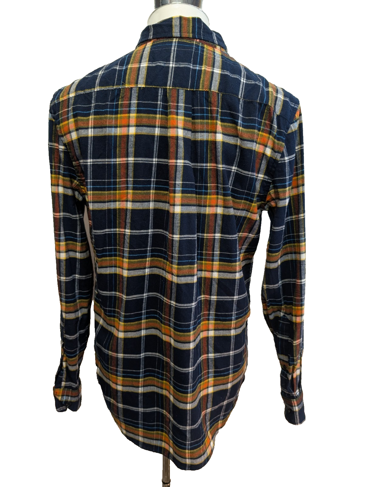 Chemise Flanelle Stretch US POLO ASSN S Coton Tartan Bleu Vert Casual |280S