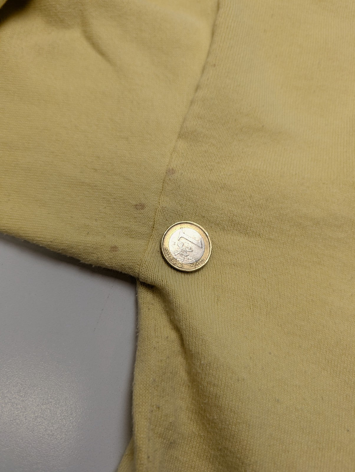 Pull Calvin Klein Jaune Col Roulé à Cordon & Poches - Taille L/XL
