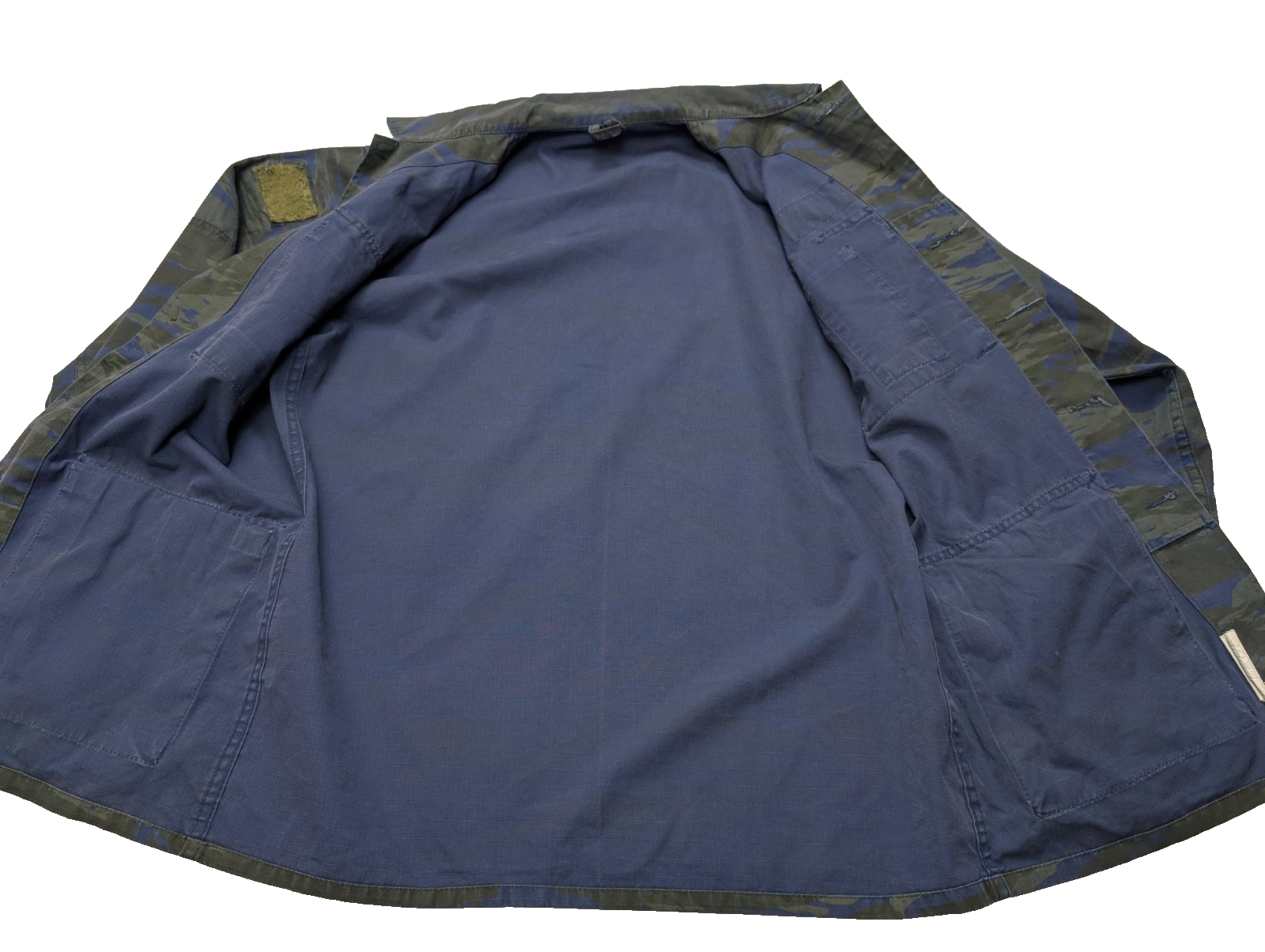 Veste Militaire Armée Grecque Marine Camouflage Bleu Noir RIPSTOP S