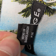 Chemise hawaïenne Georges palmiers manches courtes taille L