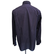 Chemise Polo Ralph Lauren L Carreaux Violets Coton Modèle Sans Logo