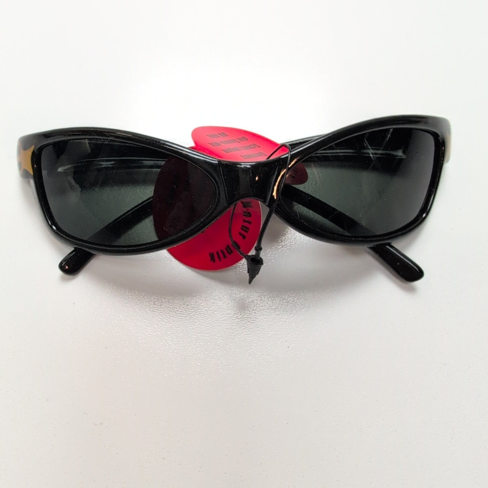Lunettes de soleil Natur Optik Germany Y2K noir brillant ovales 🔥