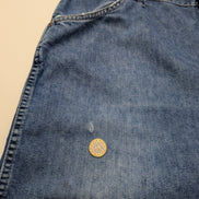 Jean Wrangler Homme Vintage Bleu W42 L29 Denim Pantalon Look Usé Distressed