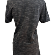 T-shirt Long Under Armour Femme Col V Noir et Gris Mat Taille S