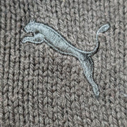 Pull Puma vintage noir double col zippé et boutonné Homme taille M
