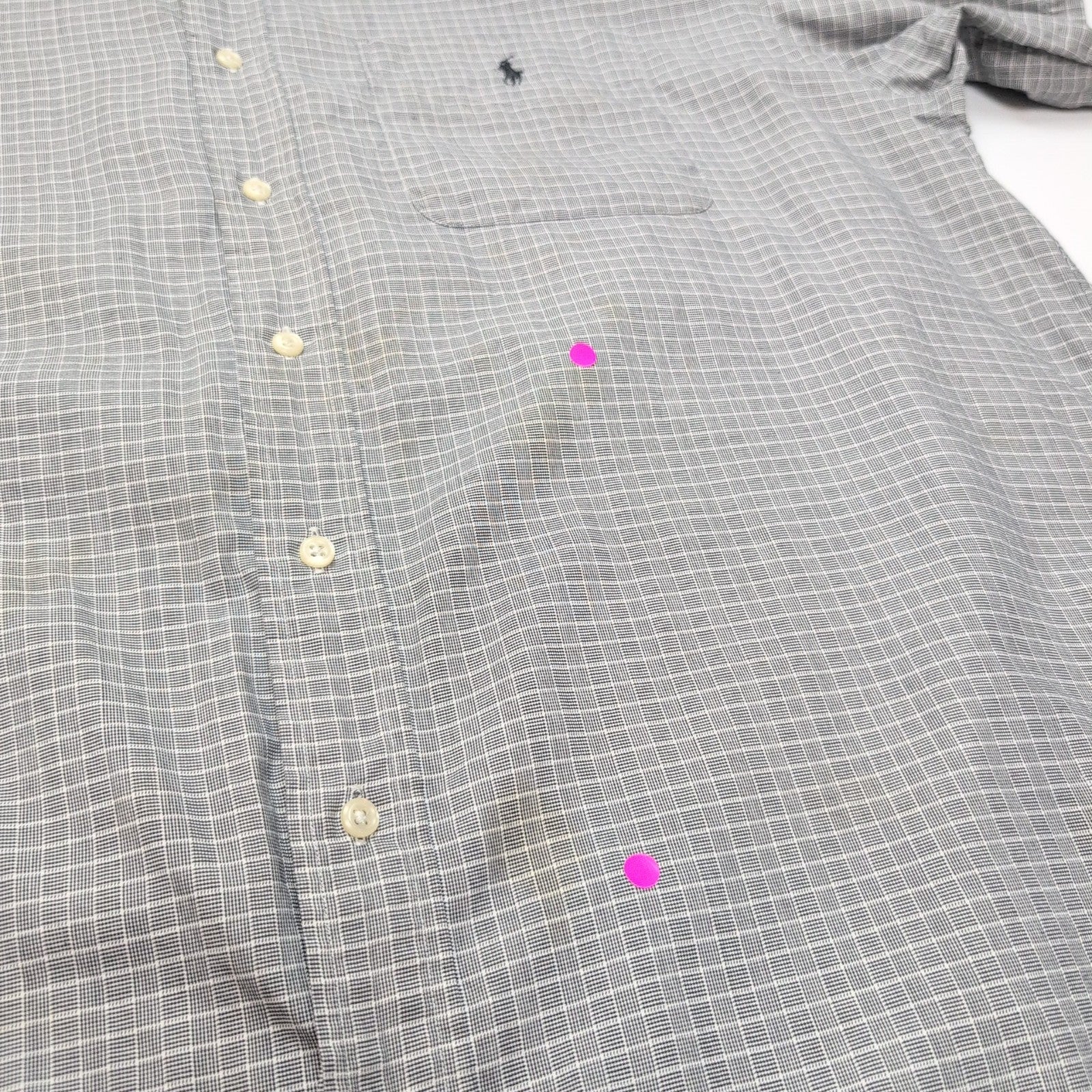 Chemise Ralph Lauren Yarmouth XL Hong Kong Carreaux Logo Noir