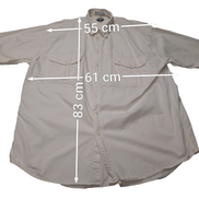 Chemise à manches courtes Dockers blanc cassé uni 2 poches taille XXL Homme