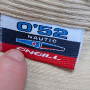 O'Neill O'52 L Corduroy Shirt Jacket Beige Thick Velours Côtelé Logo Brodé homme
