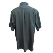 Chemise L.L. BEAN Homme XL Tall Vert Foncé Manches Courtes Poche Wrinkle