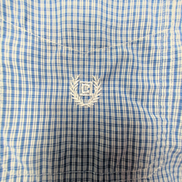 Chemise CHAPS à carreaux bleus manches courtes homme taille M