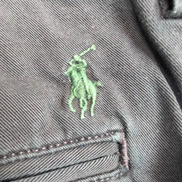 Pantalon Chino Polo Ralph Lauren W38 L32 Noir Logo Vert Coton