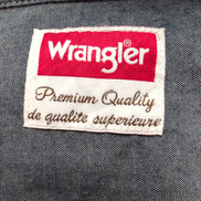 Chemise Wrangler Manches Longues Bordeaux 100% Coton avec Poches Taille XL