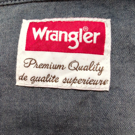 Chemise Wrangler Manches Longues Bordeaux 100% Coton avec Poches Taille XL