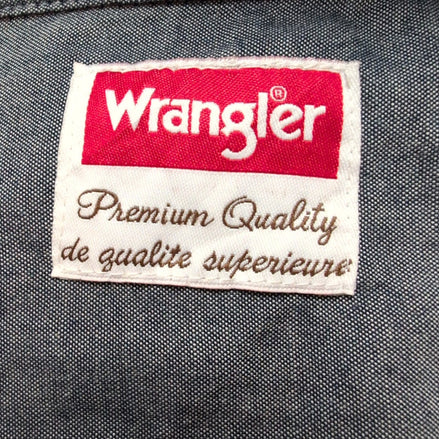 Chemise Wrangler Manches Longues Bordeaux 100% Coton avec Poches Taille XL
