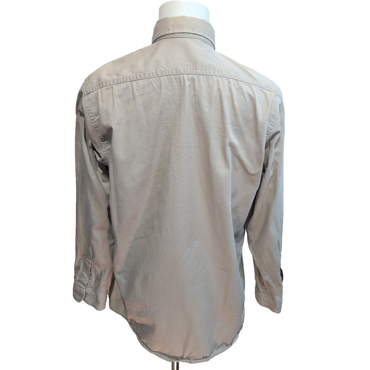 Chemise Dickies Made in USA L Crème 100% Coton Workwear Manches Longues