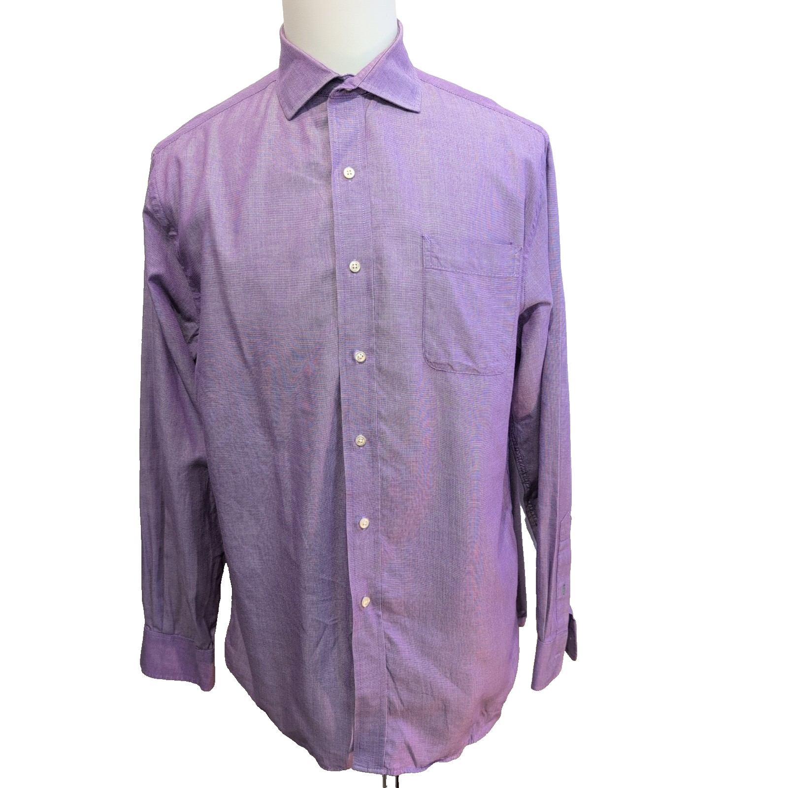 Chemise Tommy Hilfiger Violette Manches Longues 1 Poche - Taille L/XL