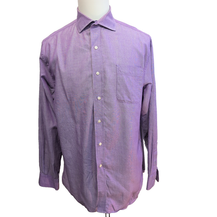 Chemise Tommy Hilfiger Violette Manches Longues 1 Poche - Taille L/XL
