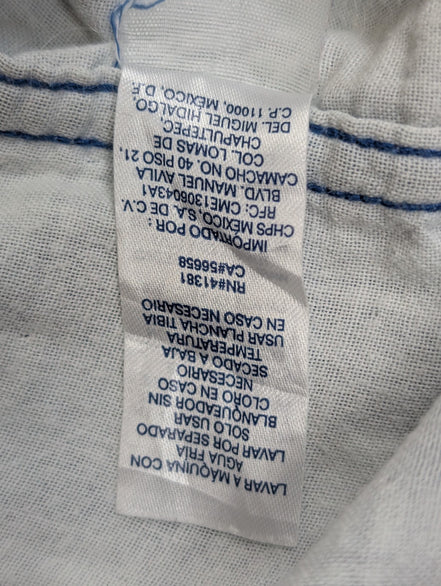 CHEMISE CHAPS FLANELLE DOUBLÉE M Bleue Carreaux VESTE Workwear