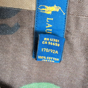 Chemise Ralph Lauren S Camouflage Militaire Chasse VTG Button Down Shirt