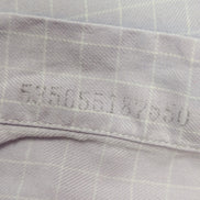 Chemise Polo Ralph Lauren Shirt L XL Andrew Lila Micro-Carreaux Col Mao Officier