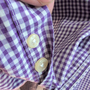Chemise CHAPS à carreaux violet taille L #192e