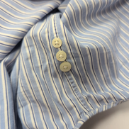Chemise Ralph Lauren Classic Fit L Bleu Clair Rayures Logo Bleu Marine