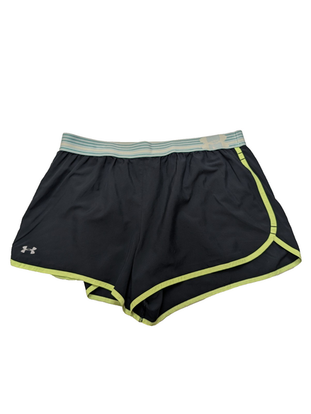 Short Under Armour Vintage Noir & Jaune Fluo - Femme Taille L