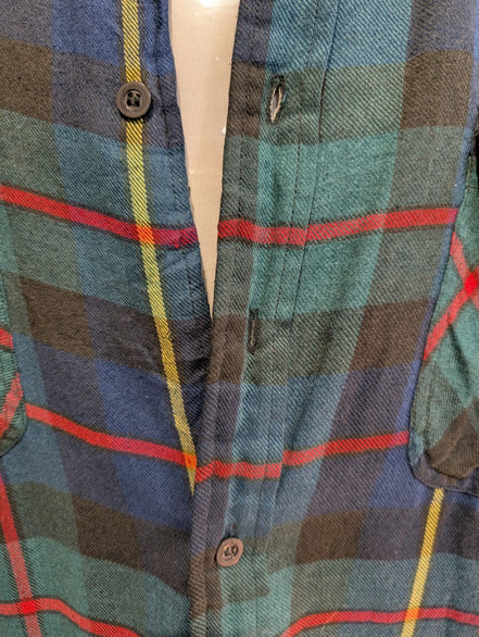 Coleman Outdoors Surchemise Matelassée Flanelle T.M Veste Carreau Vert Bleu |244