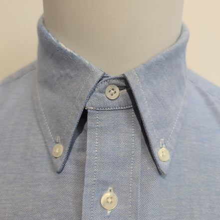 Chemise Clayerooke Made in USA M/L Bleu Manches Courtes Vintage
