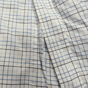Chemise Lacoste 38 S/M Blanc Carreaux Bleus Logo Vert Coton manches longues