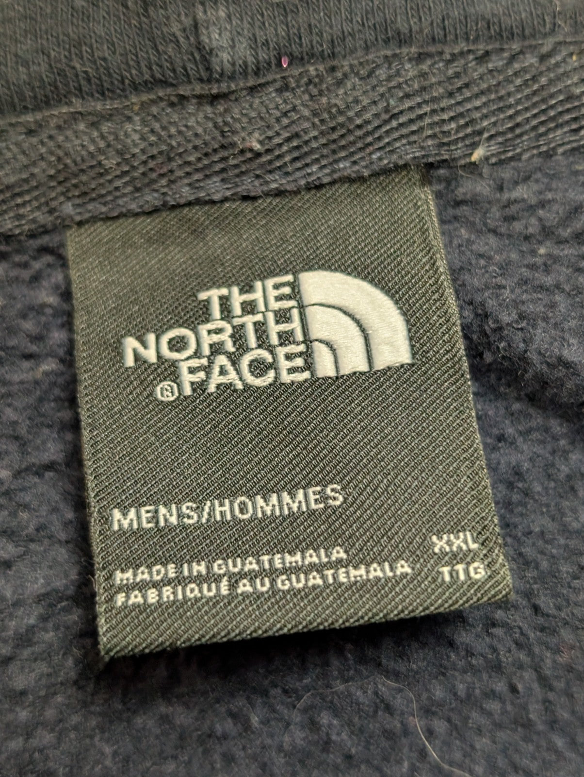 The North Face Sweat à Capuche Bleu Marine - Grand Logo au Dos - Taille XXL Homm