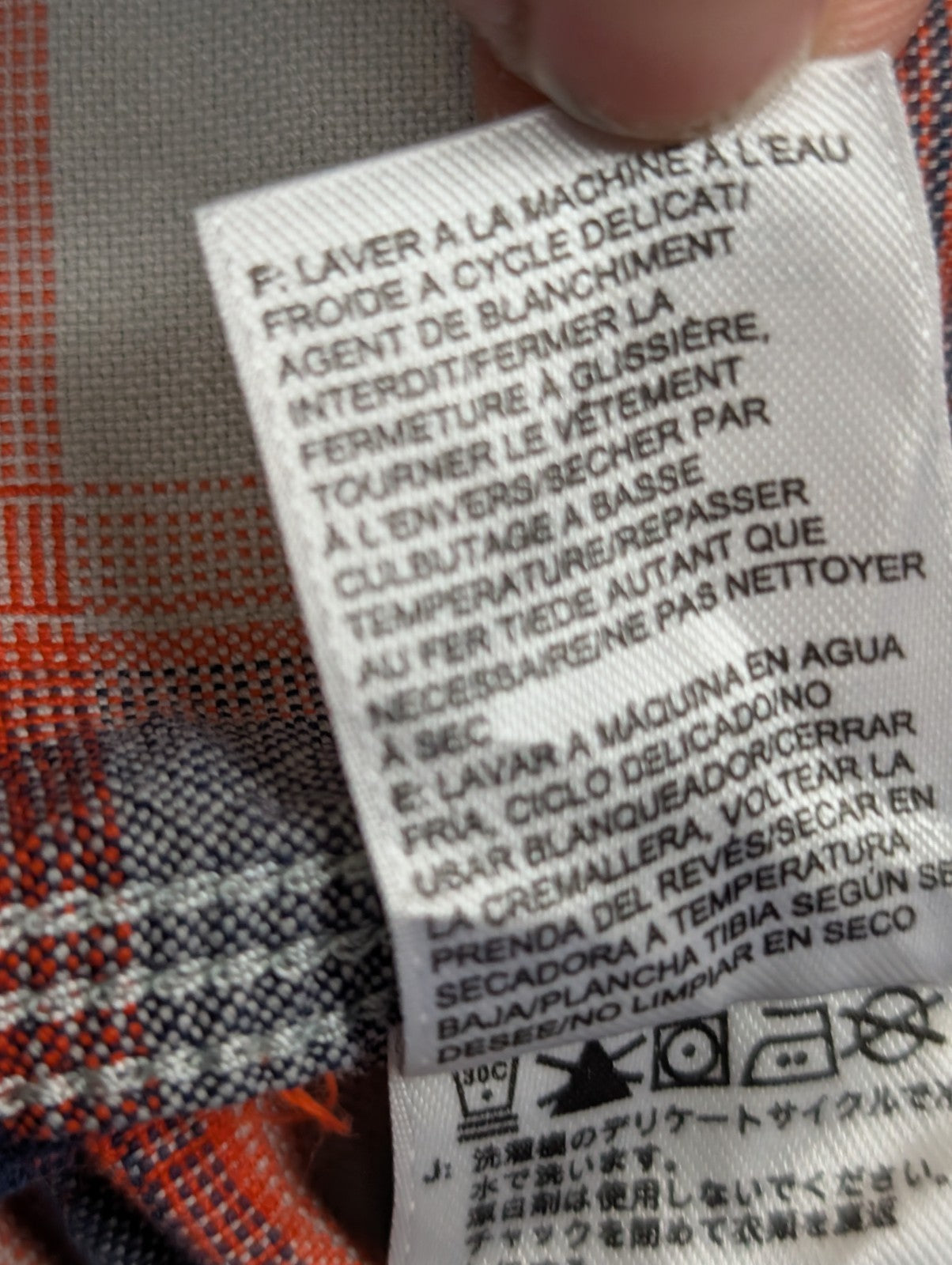 Chemise THE NORTH FACE M ROUGE BLEU Carreaux Coton Chaud |288S