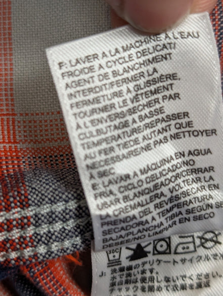 Chemise THE NORTH FACE M ROUGE BLEU Carreaux Coton Chaud |288S