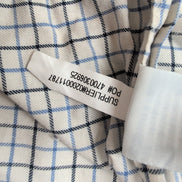 Chemise Ralph Lauren L Blanche Carreaux Bleu Noir Logo Marine Button Down Shirt