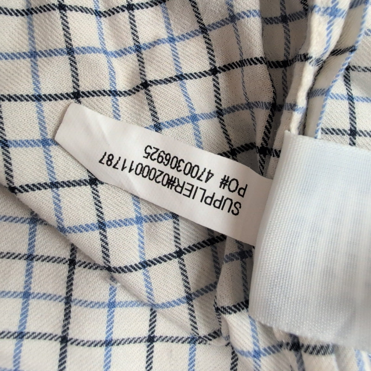 Chemise Ralph Lauren L Blanche Carreaux Bleu Noir Logo Marine Button Down Shirt