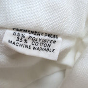 Chemise ENRO Permanent Press Vintage Taille L/XL Blanche Col Pointe Boutonné