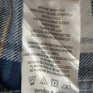 👖 Chemise LEE S Flanelle Poly-Coton Carreaux Bleu Jaune |299S
