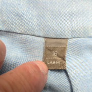 Chemise Clayerooke Made in USA M/L Bleu Manches Courtes Vintage