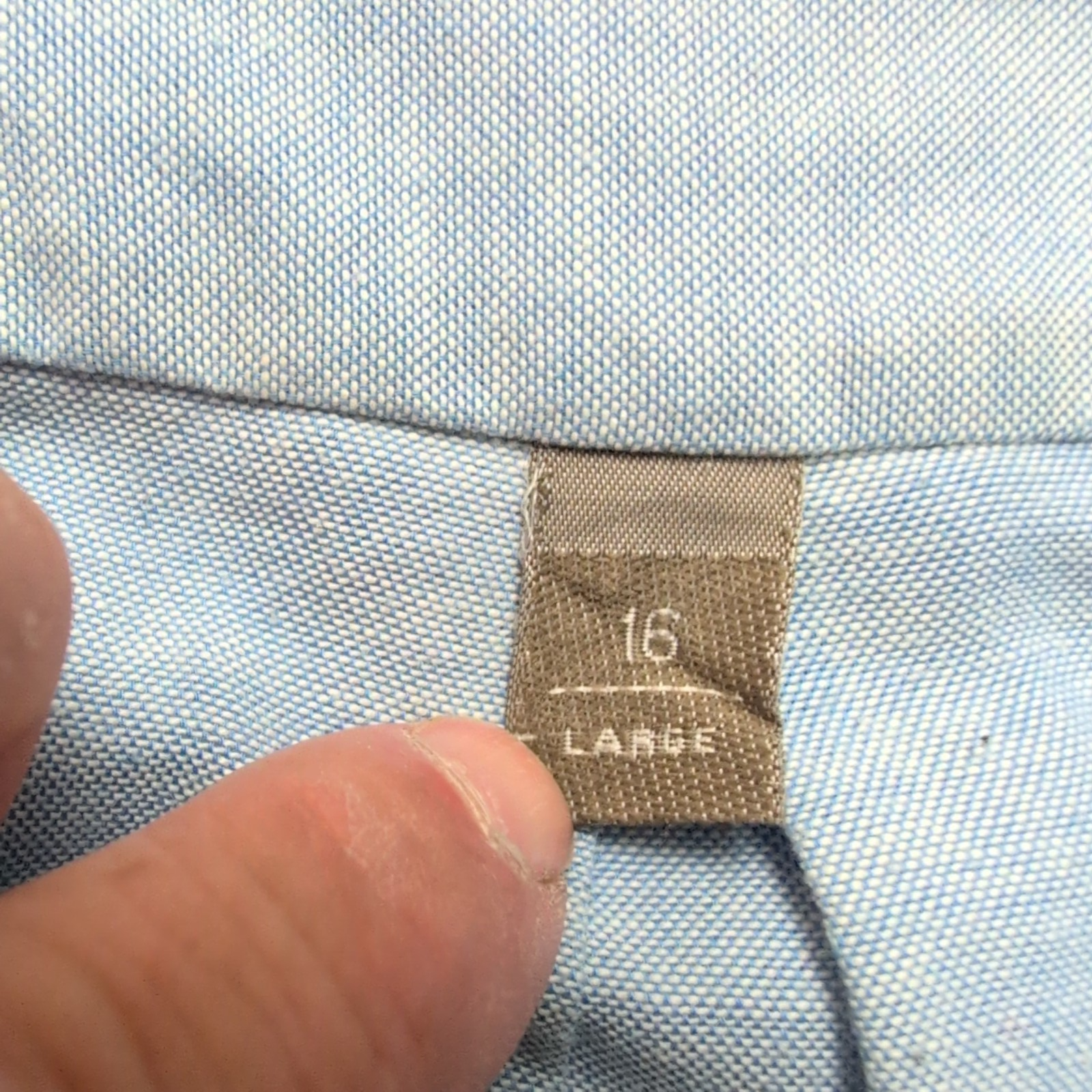Chemise Clayerooke Made in USA M/L Bleu Manches Courtes Vintage