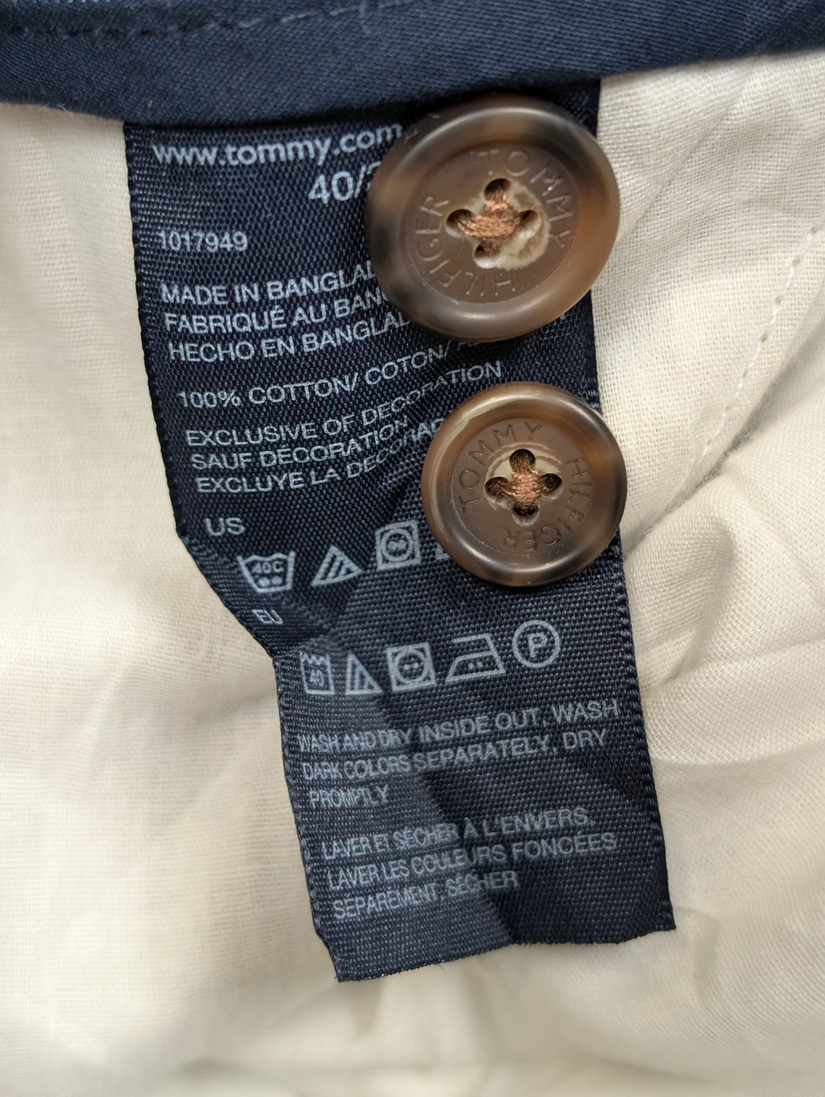 Pantalon Chino TOMMY HILFIGER Beige 🏷️ NEUF AVEC ÉTIQUETTE 🏷️ Taille W40 L30