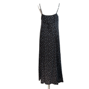 Robe d'été H&M Longue Noire Fleurie Viscose Bretelles Réglables M