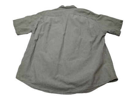 Chemise 2 poches L.L. Bean verte pâle manches courtes taille XL