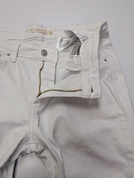 Jean Levi's 711 Skinny Femme Blanc Ultra Stretch Full White W30 L28 T42
