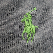 Pull Sweat Polo Ralph Lauren Col Rond Bleu Marine Taille M Logo Vert
