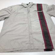 Chemise Harley Davidson 2XL Grise Manches courtes Ventilée Tête de Mort 2 Poches