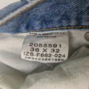 Jean Lee Homme Vintage Bleu Clair W32 L32 Denim Robuste Pantalon Droit