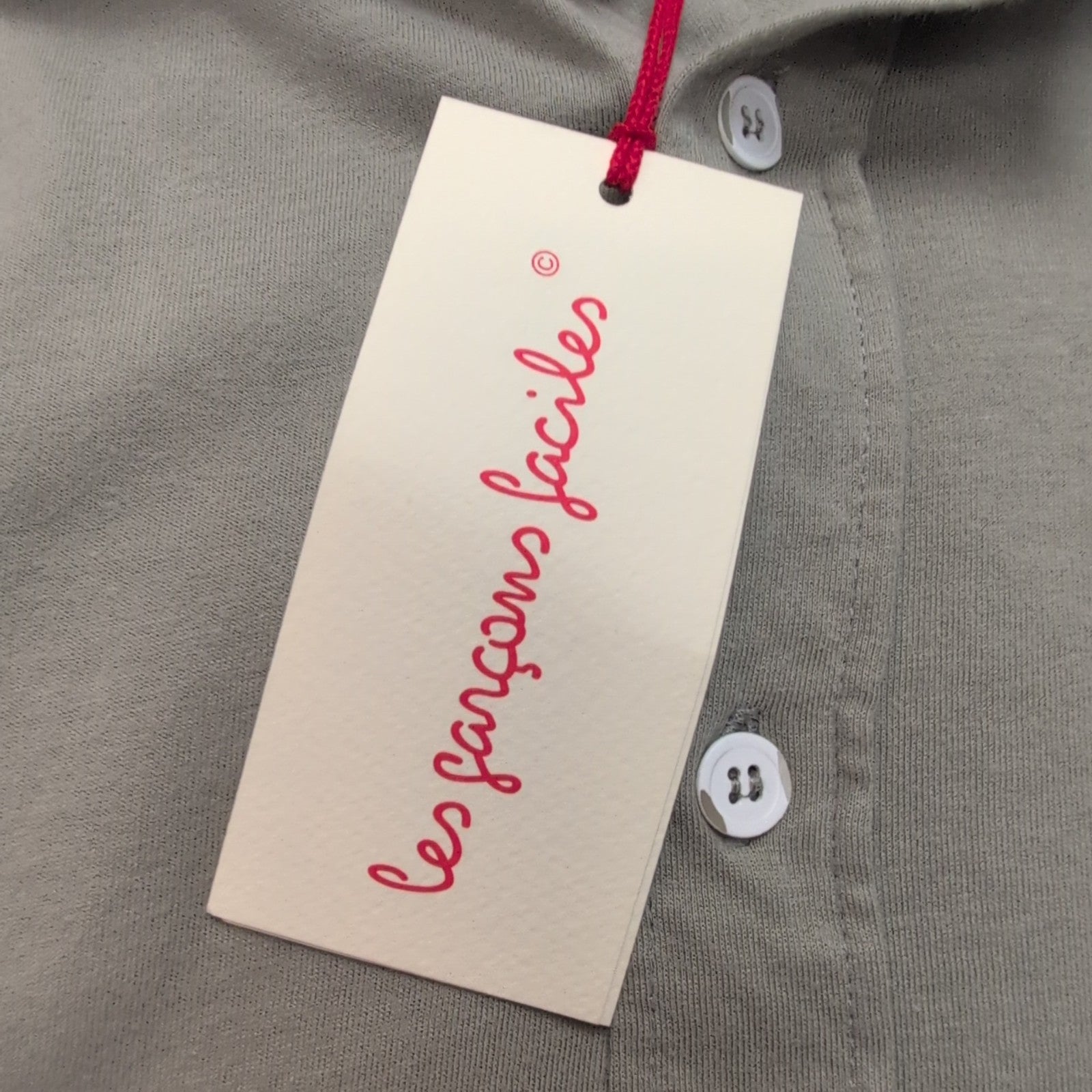 Chemise Les Garçons Faciles S Neuve Étiquette Jersey Coton Bio Logo brodé