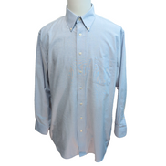Chemise Stafford XL Oxford Bleu Clair Classic Fit Coton Poche manches longues