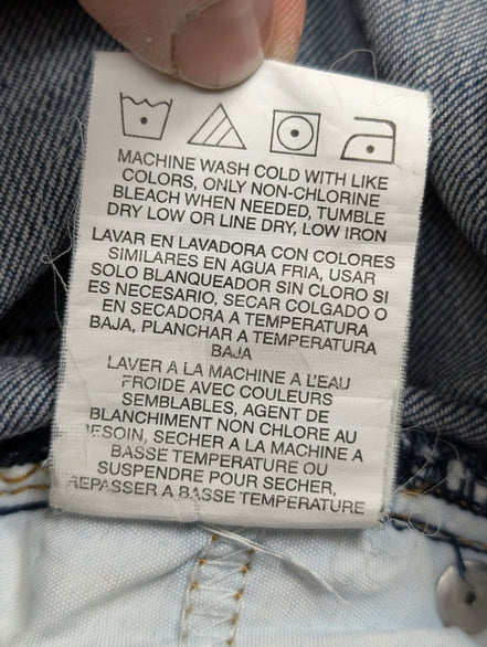 Jean Lee Vintage Homme W34 L34 Bleu Denim Stretch Excellent État