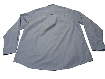 Chemise CHAPS bleu à rayures taille L #257ms
